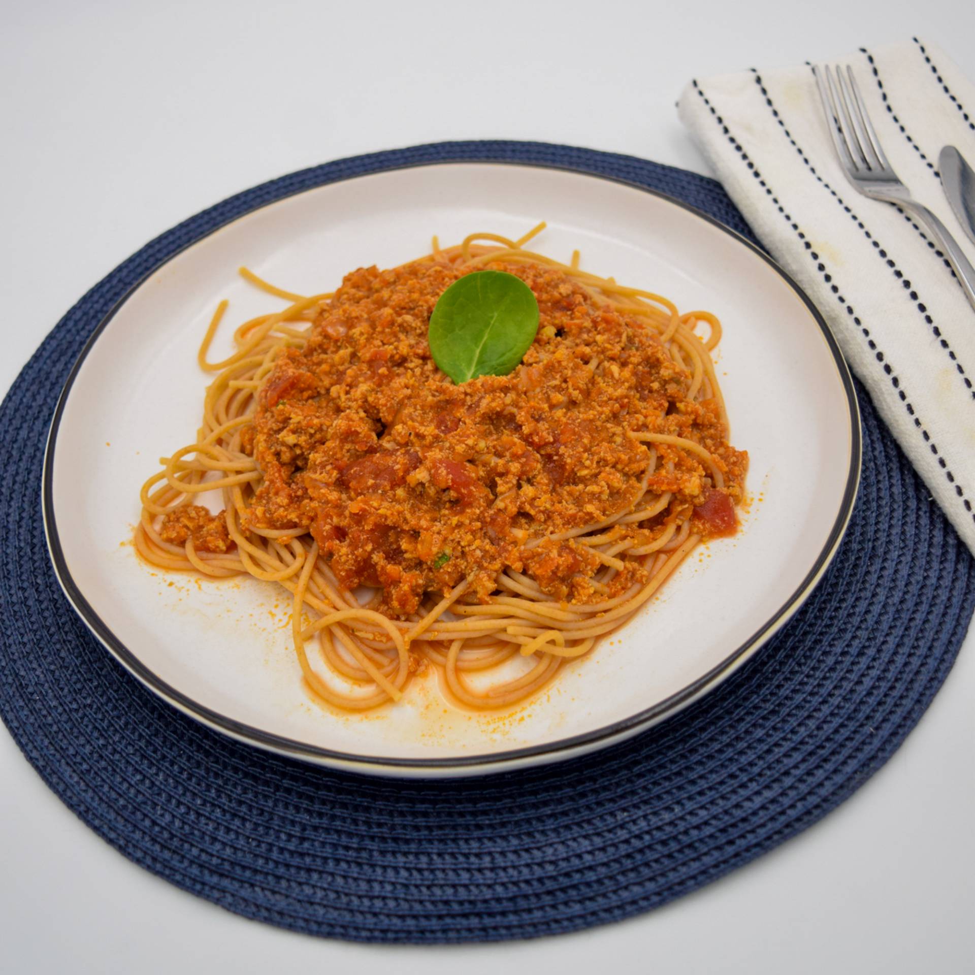 Gluten-free spaghetti with turkey bolognese